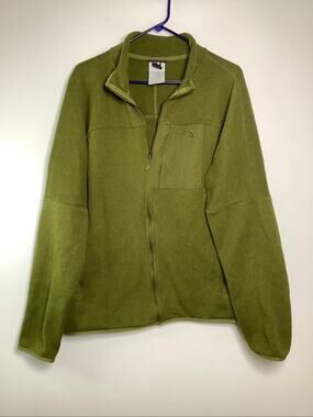 The North Face Men's L Forest Olive Heather Front Range Fleece Jacket HR13-36